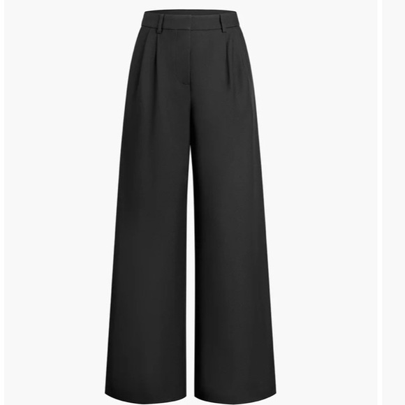NWT Commense Solid Wide Leg Pants - Picture 2 of 2
